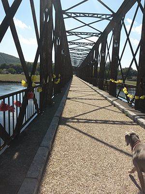 Pont du Garrit, Dordogne rive droite, Saint-Cyrprien