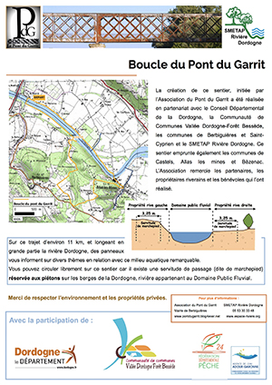 boucle de randonnée, pont du garrit, Dordogne