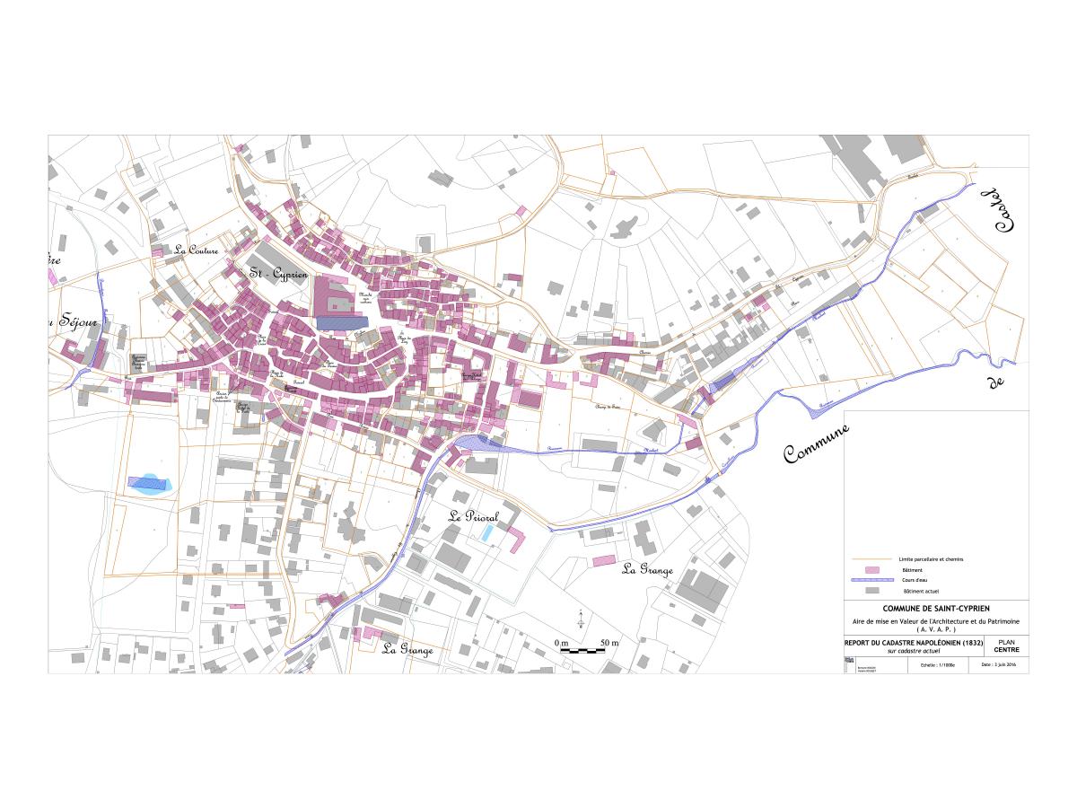 Saint-Cyprien, cadastre napoléonien